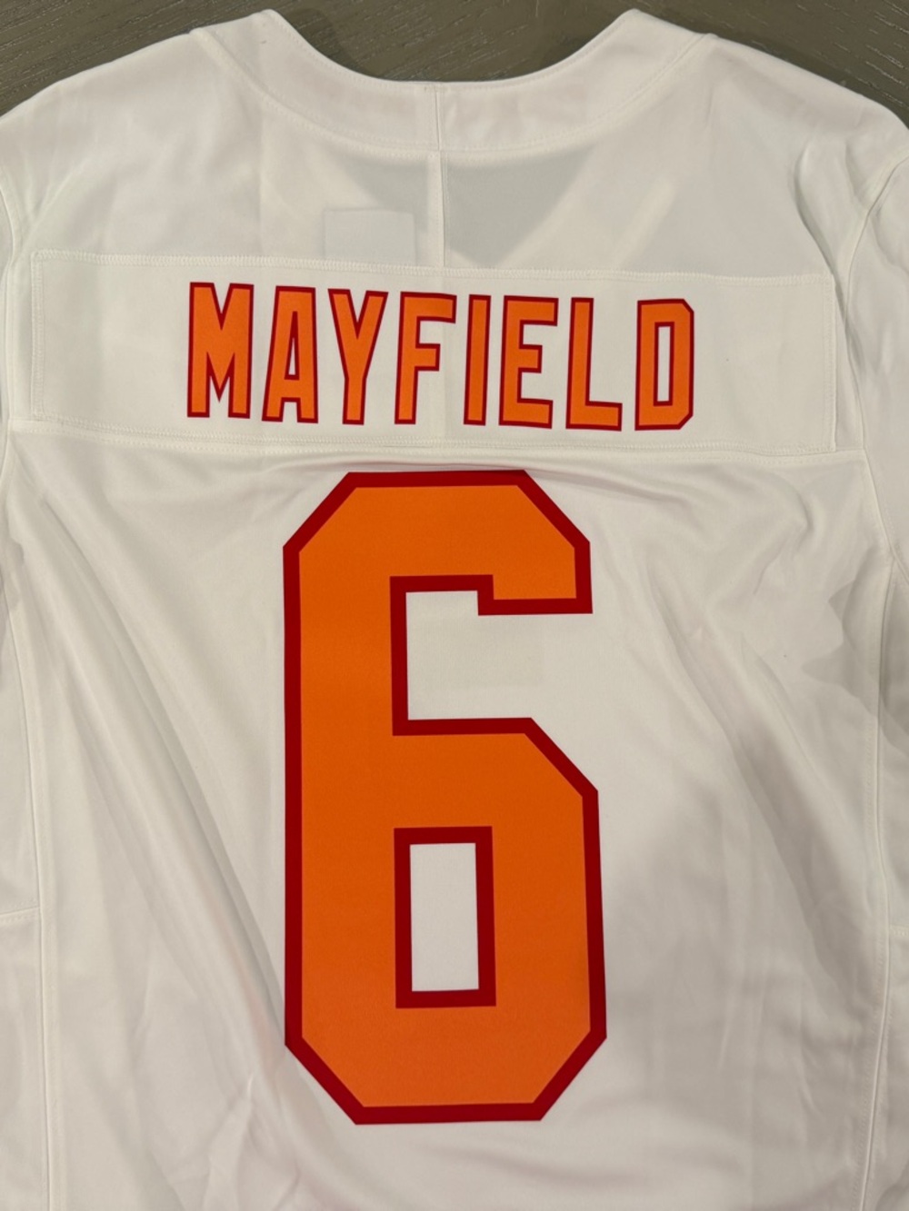 Men's M Nike Baker Mayfield 76 Tampa Bay Buccaneers Vapor FUSE Limited Jersey